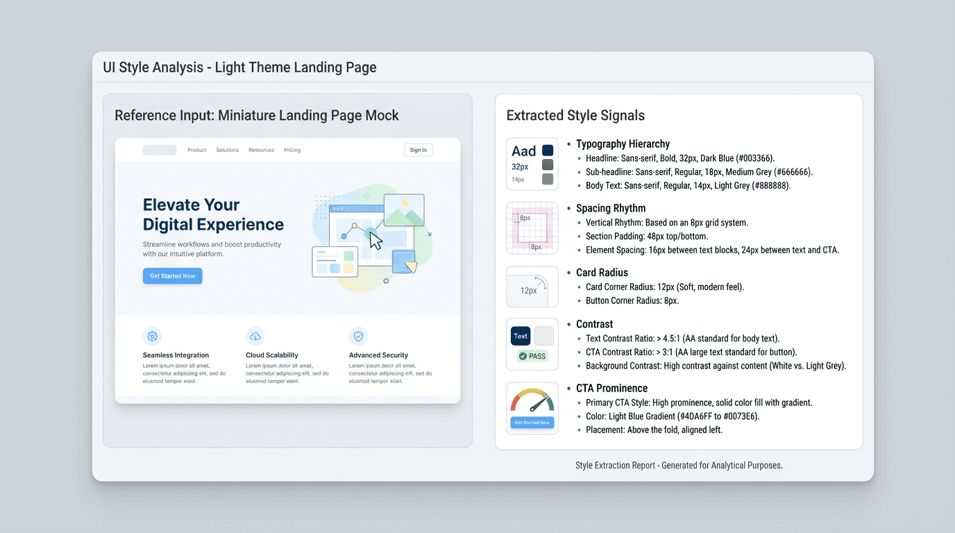 Extracted style map preview